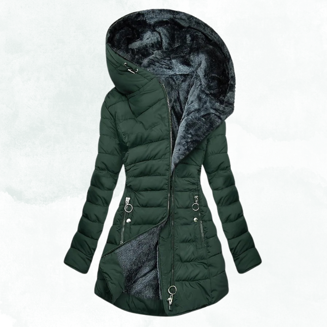 Elise - Elegant winter fleece coat for women