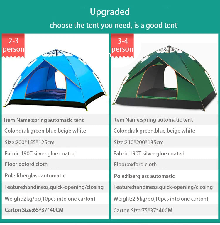 3-second tent - quick and easy to set up