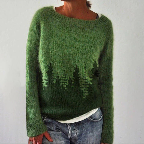 Alva | Elegant Forest Sweater