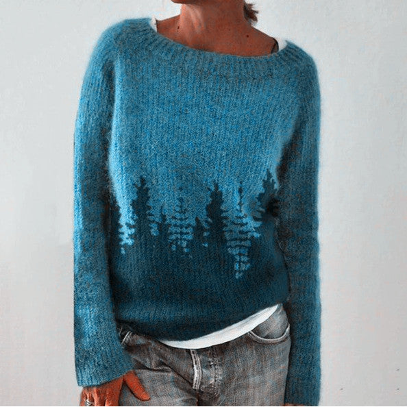 Alva | Elegant Forest Sweater